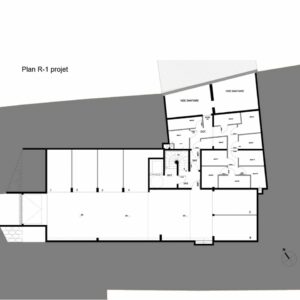 Plan du sous-sol des 11 logements à La Balme de Sillingy