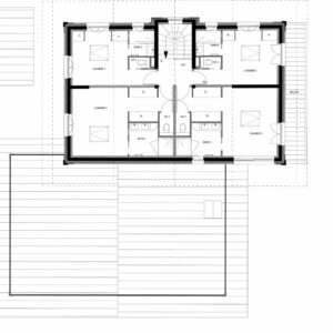 Plan du Chalet Traditionnel À Megève premier étage