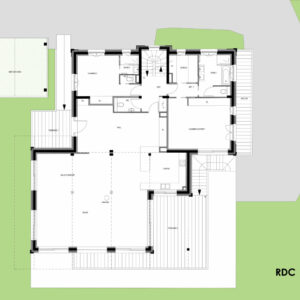 Plan du Chalet Traditionnel À Megève RDC