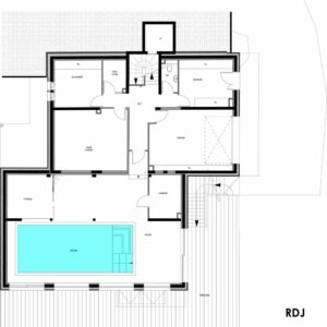 Plan du Chalet Traditionnel À Megève RDJ