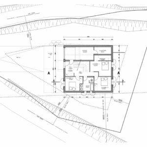 Plan du RDC du Chalet familial à Saint-Gervais-les-Bains