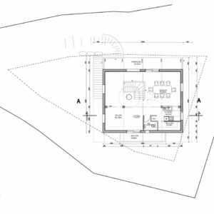 Plan du premier étage du Chalet familial à Saint-Gervais-les-Bains