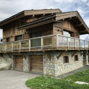 Vue extérieur du Chalet moderne à Combloux