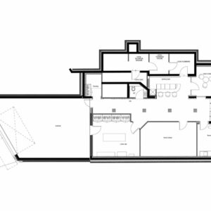 Plan du sous-sol du Chalet montagnard à Megène