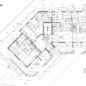 Plan du RDC des 12 logements de montagne à Pralognan-la-Vanoise