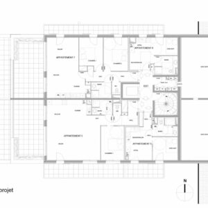 Plan des 10 logements « cascade » à Aix-les-Bains