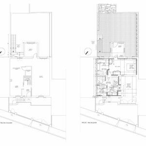 Plan de la réhabilitation d’une maison de ville à Suresnes